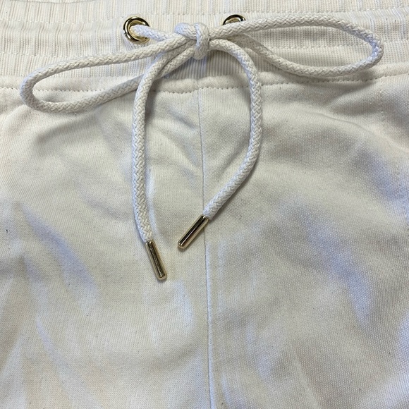 Lou & Grey LOFT Cream Drawstring Shorts - Size L - Picture 7 of 9